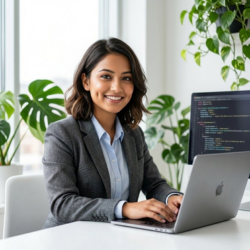 Student attending live MySQL online classes on Kodyfier